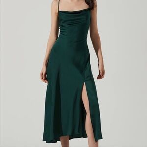 ASTR the Label Gaia Midi Dress Green